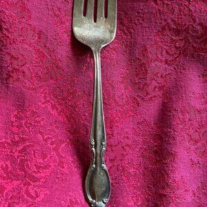 William Rogers IS With Star Silver Serving Fork